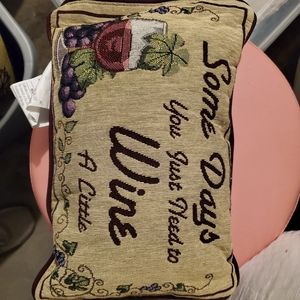 Wine decorative pillow